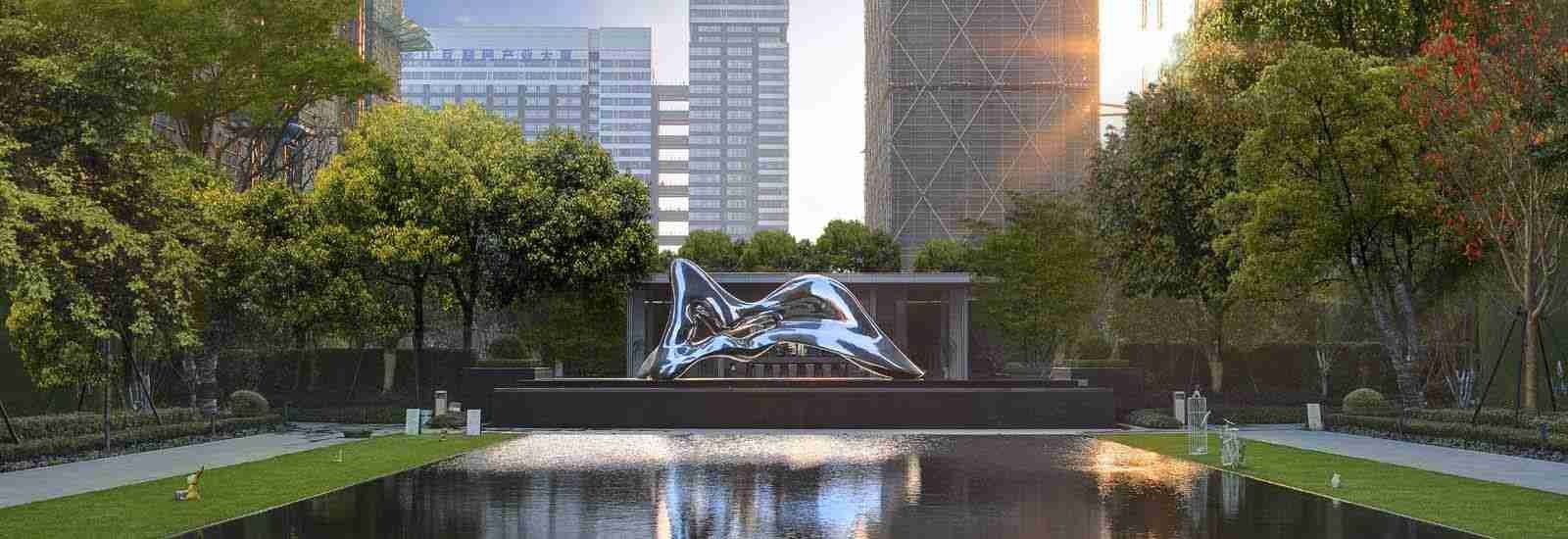 品質 屋外の金属の彫刻 工場