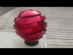 現代ステンレス鋼の彫刻、塗られたステンレス鋼の抽象彫刻