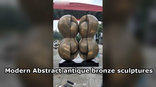 アンティークブロンズ彫刻は安定した芸術的な雰囲気を示しています